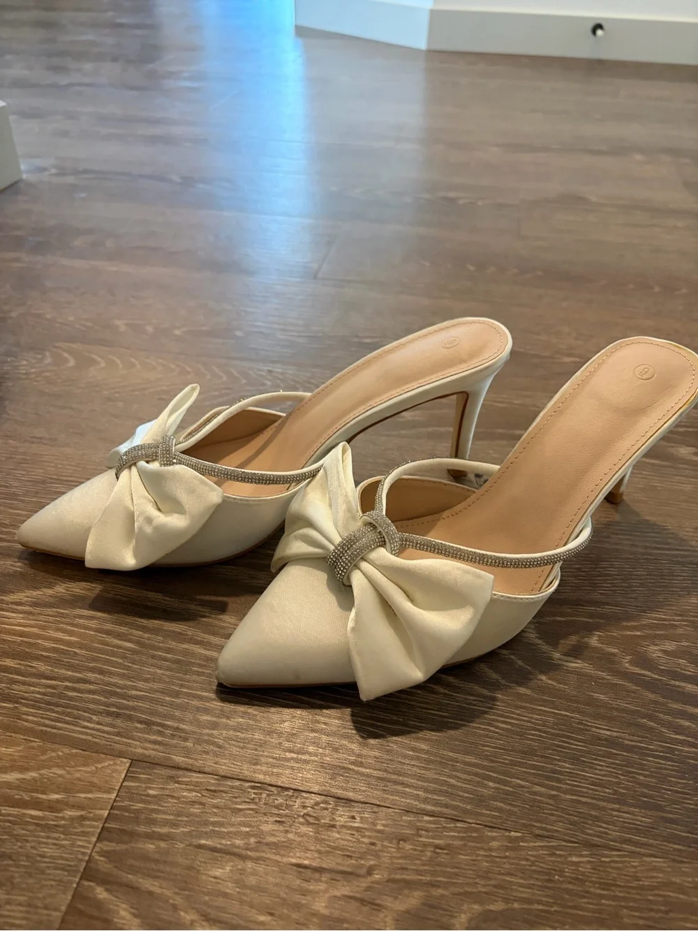 Satin Wedding Heels - Picture 3 of 5